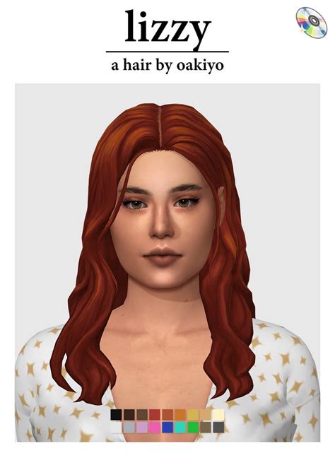 Lizzy Hair Oakiyo Sims Hair Sims 4 Maxis Match