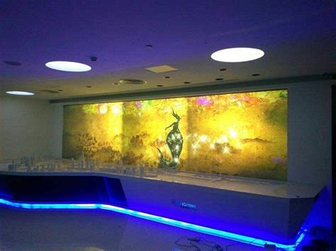 Smart Switchable Glass Projection Screen Partition In Real Estate Company Privacy Smart Glass