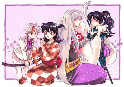 Pin By Andrea V On Parejas Anime Sesshomaru Rin And Sesshomaru Inuyasha