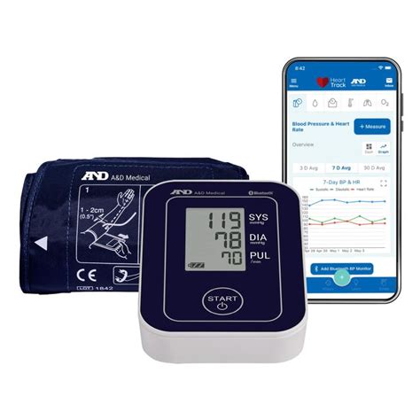 A D Medical Deluxe Upper Arm Blood Pressure Monitor With Bluetooth Ua