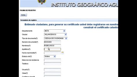 Tutorial Certificado Catastral En LÍnea Registro Youtube