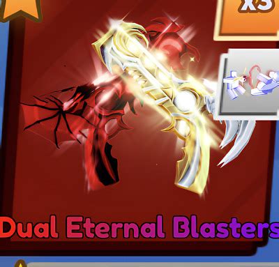 Dual Eteranl Blasters Finisher Blade Ball Roblox Fast Ebay