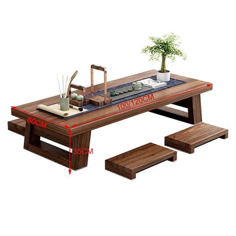 Fmxymc Japanese Floor Table Rectangular Japanese Style Tatami Table