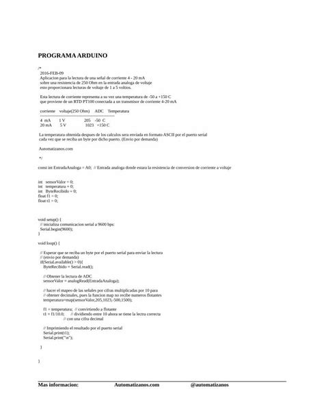 PDF MEDICION DE TEMPERATURA CON RTD PT100 Un RTD Del Ingles