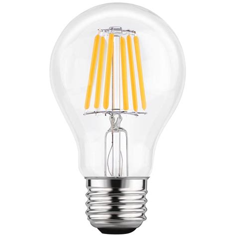 8w Led Filament Bulbs A19 Dimmable E26