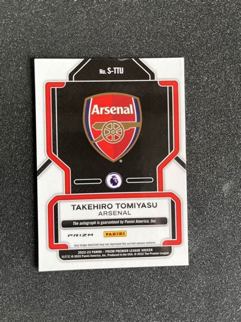 冨安健洋 2022 23 Panini Prizm Epl Takehiro Tomiyasu Breakaway Auto Arsenal