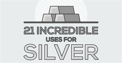 Infographic: 21 Incredible Uses for Silver