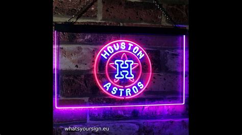 Sign Lighting, Light Display, Led Neon Signs, Houston Astros Logo ...