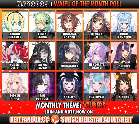 May 2023 Waifu Of The Month Vtubers Reit Hentai