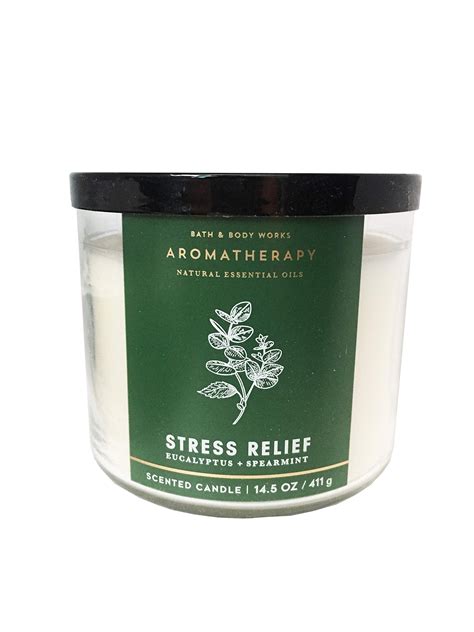 Bath And Body Works Aromatherapy Stress Relief 3 Wick Candle Eucalyptus Spearmint Pricepulse