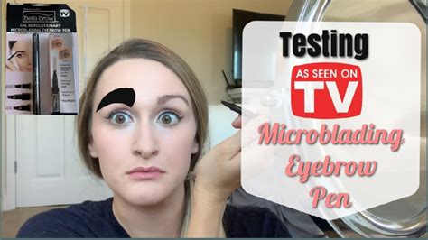 Testing As Seen On Tv Makeup Microblading Eyebrow Pen Does It Work Youtube