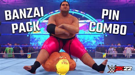 WWE 2K22 All New Pin Combos Banzai DLC Pack YouTube