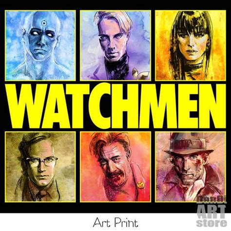 Watchmen Comedian Drmanhattan Nite Owl Ozymandias Rorschach Silk