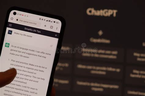 Screen Of Chatgpt Ai Or Artificial Intelligence Chatbot Developed By