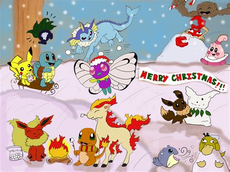 A Pokemon Christmas by Up-The-Wall on DeviantArt