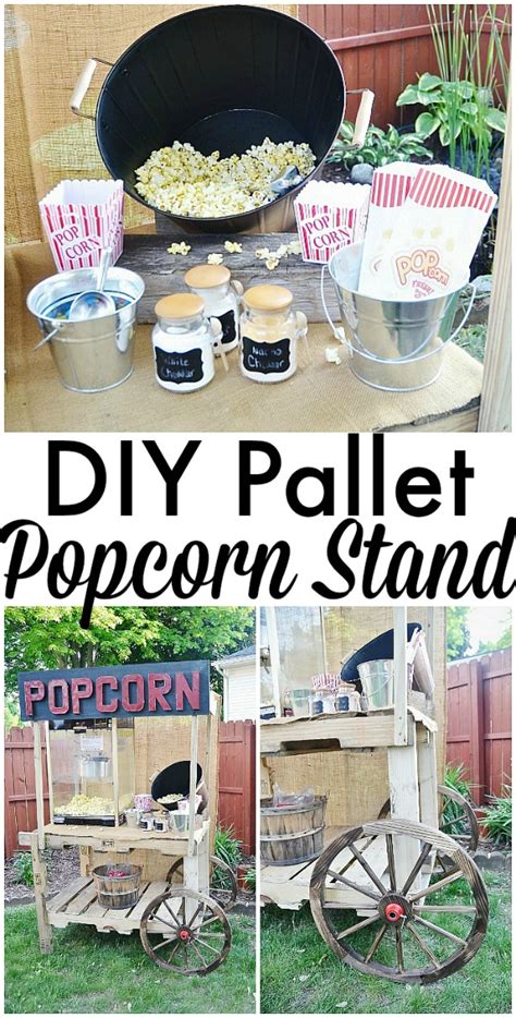 Diy Popcorn Stand Liz Marie Blog