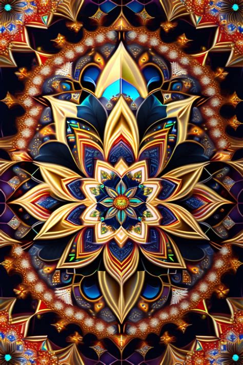 Lexica Glas Fractal Mosaic Kaleidoscope Church Mandala