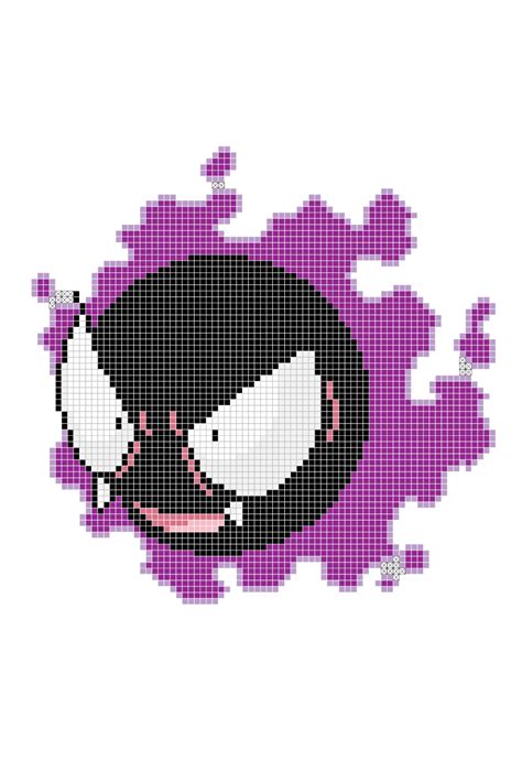 Pokemon Pixel Patterns For Fuse Beads Gengar Artofit