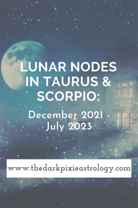 Lunar Nodes In Taurus Scorpio December July Laptrinhx