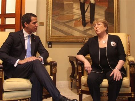 Michelle Bachelet se reunió con Juan Guaidó en la Asamblea Nacional de