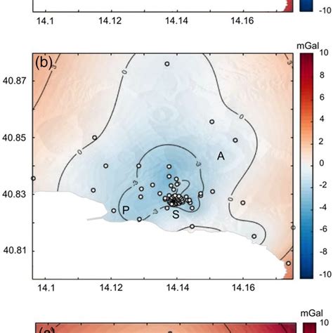 Regional And Local Bouguer Anomaly Maps A Shows The Regional Bouguer