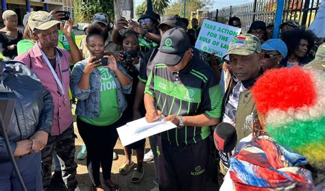 Actionsa Hands Over Memorandum At Jabulani Police Station Over Drug Abuse In Soweto Actionsa