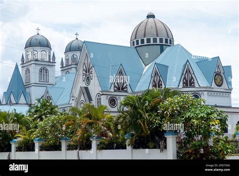 Apia In Samoa The Immaculate Conception Catholic Cathedral Stock Photo