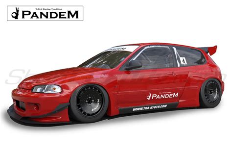 Pandem Aero Honda Civic Eg V Komplett Widebody Aero Kit Tra