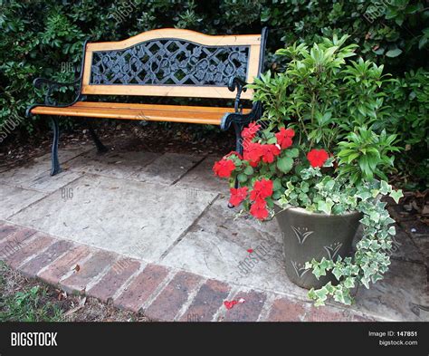 Garden Bench Image & Photo (Free Trial) | Bigstock