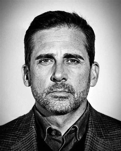 Steve Carell Steve Carell Celebrity Portraits Black And White Portraits