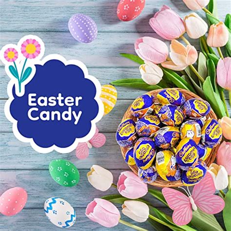 Laetafood Cadbury Caramel Eggs Milk Chocolate Filled Creamy Caramel Easter Candy 1 2 Ounce Egg