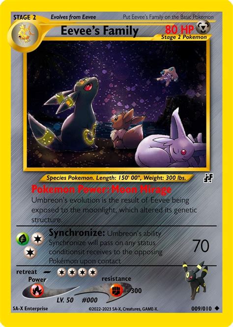 Pokemon Umbreon Holo Pokémon Card Custom - Etsy