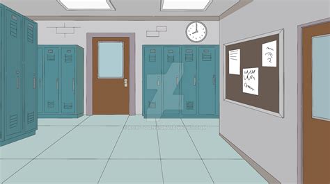 Harry Herpson High school Hallway 2 by TheMarshmallowBunnyX on DeviantArt