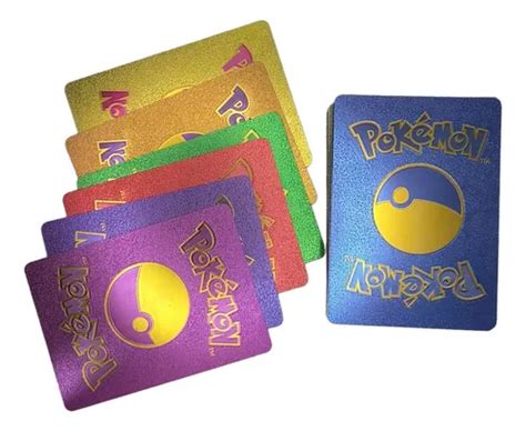 55 Cartas Pokemon Colores Brillantes En Ingles Plastificadas 475 En