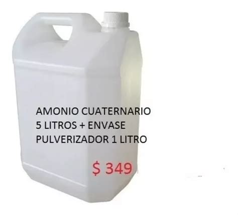 Amonio Cuaternario Litros Envase Con Pulverizador L Cuotas Sin