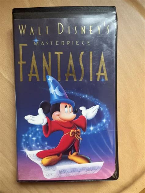 WALT DISNEY S MASTERPIECE Fantasia VHS 1991 Black Clamshell Case