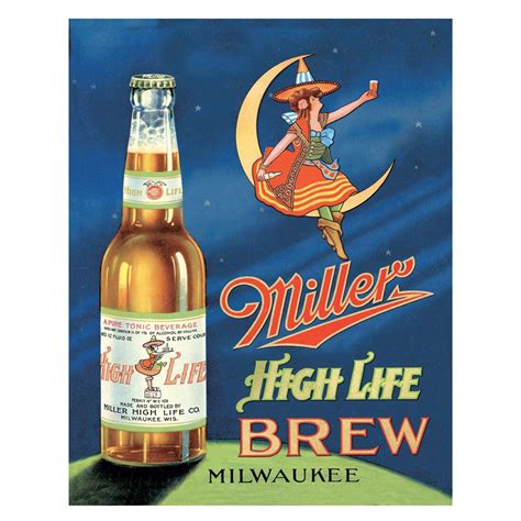 Vintage Metal Sign - Miller High Life