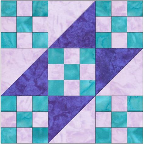 Road To California Variation Quilt Template Inch Block Pattern Pdf