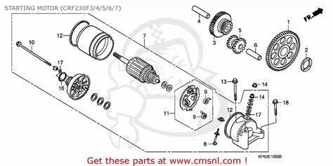 Honda Crf F Australia Starting Motor Crf F