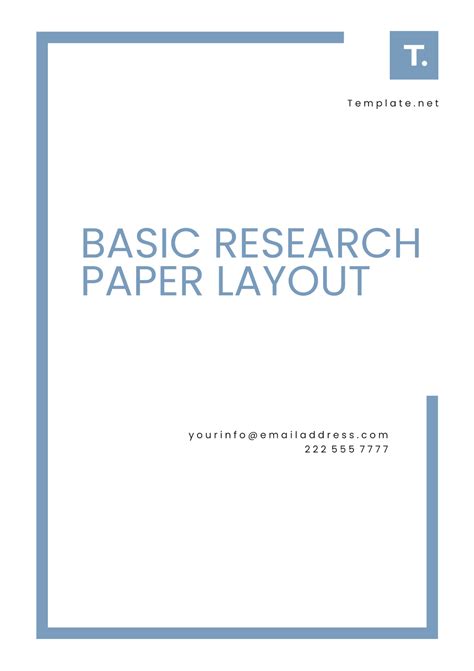 Free Basic Research Paper Layout Template Edit Online And Download