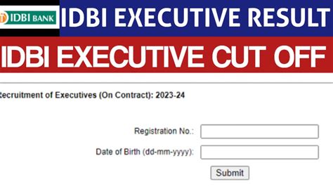 Idbi Executive Result Idbi Executive Cut Off Idbi Executive