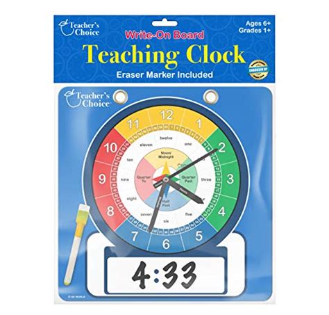 Teacher S Choice Writable Dry Erase Learning Clock Large 12 Demonstration Teaching Time