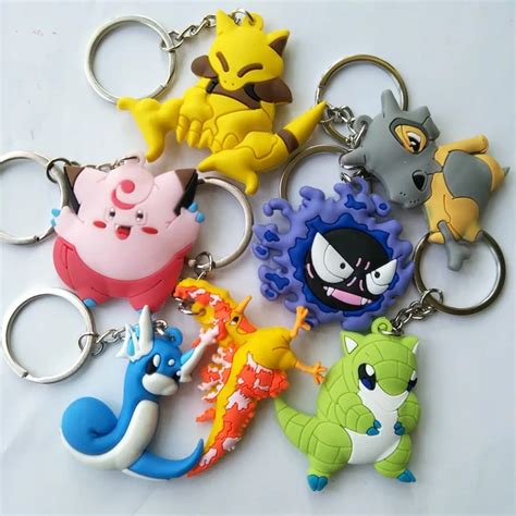 New Pikachu Keychain Pocket Monster Key Holder Pokemon Go Key Ring