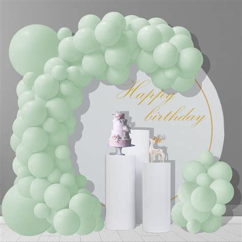 Buy COVANNI Pastel Green Balloons 75 Pcs Light Green Balloon Garland