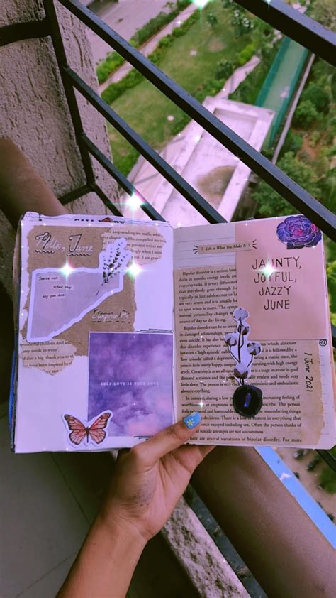 Vintage Purple June Journal