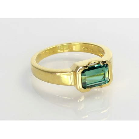 Turmalin Ring Gr Ner Turmalin In Kt Gold Ringgr E Gold Ringe