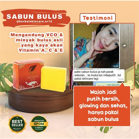 Jual Sabun Bulus Sr Herbal Bpom Pencerah Wajah Pemutih Ampuh Atasi