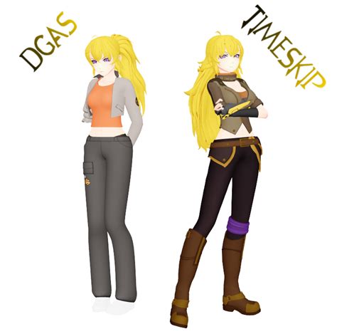 Yang Xiao Long Dgas And Timeskip Model Dl By Rosewicktrash On