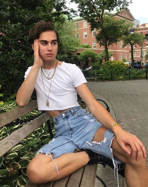 Conner Salas Guy In Crop Top Genderless Fashion Transgender Women