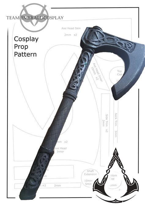 Viking Axe EVA Foam Template Etsy